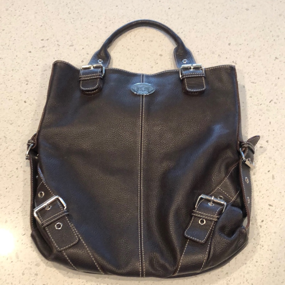 Gaya Dark Brown Leather Purse